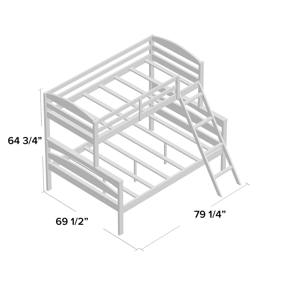 Isabelle And Max™ Twin Over Full Solid Wood Standard Bunk Bed By Isabelle And Max™ And Reviews Wayfair